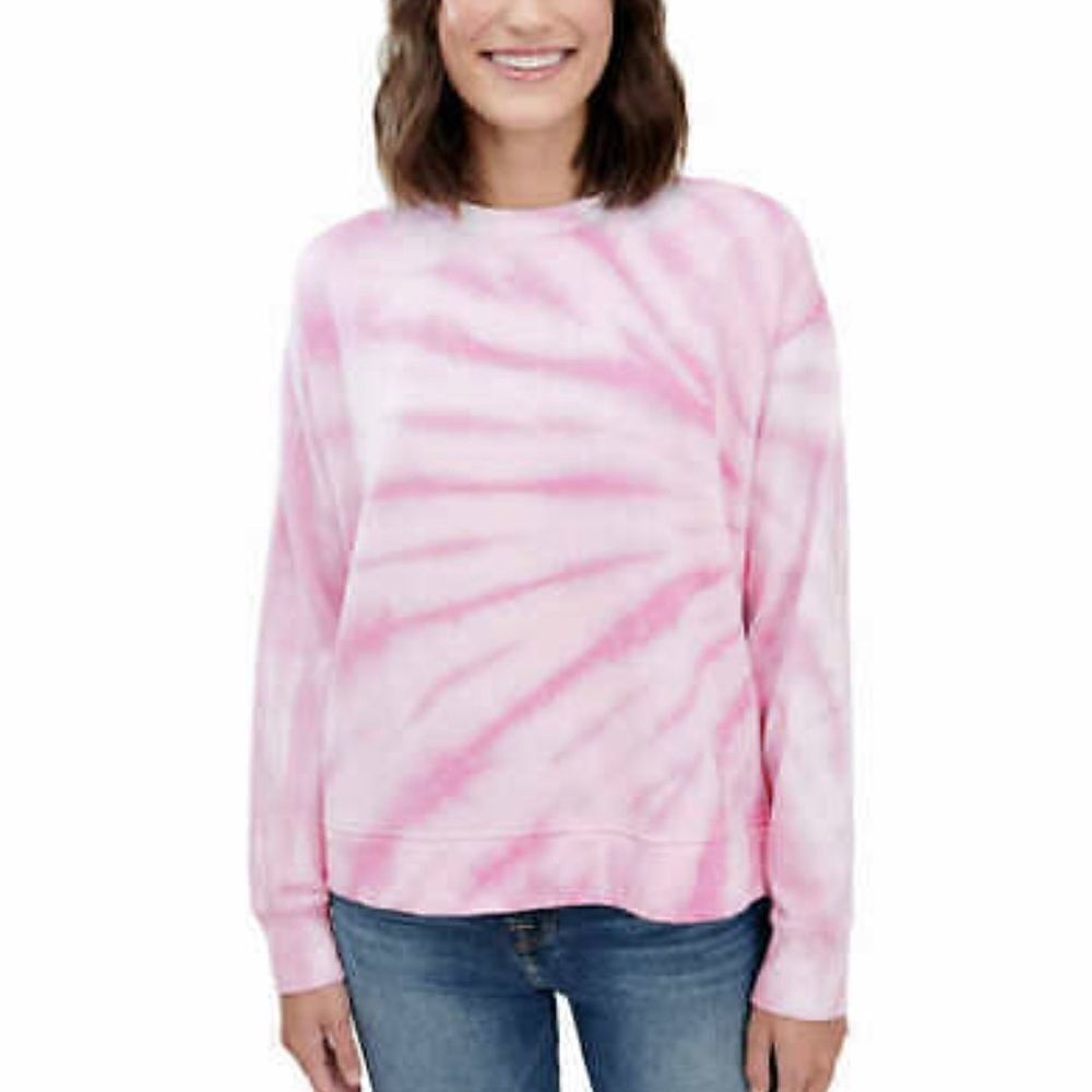 Splendid pink tie dye sweatshirt